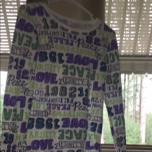 Long sleeve waffle shirt